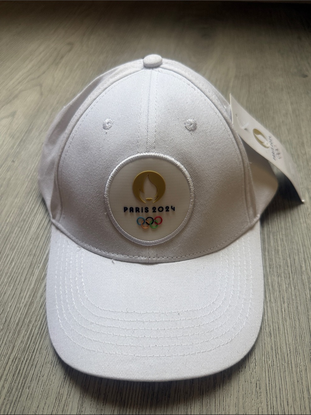 Paris 2024 White Olympic Baseball Cap